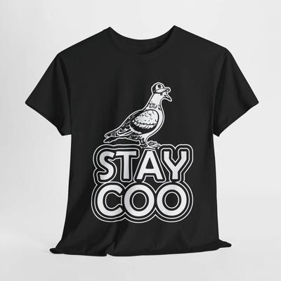 Stay Coo Vtipné Ptačí Holubí Tričko | Vtipné Trendy Internetové Vtipné Tričko | Humor Tričko