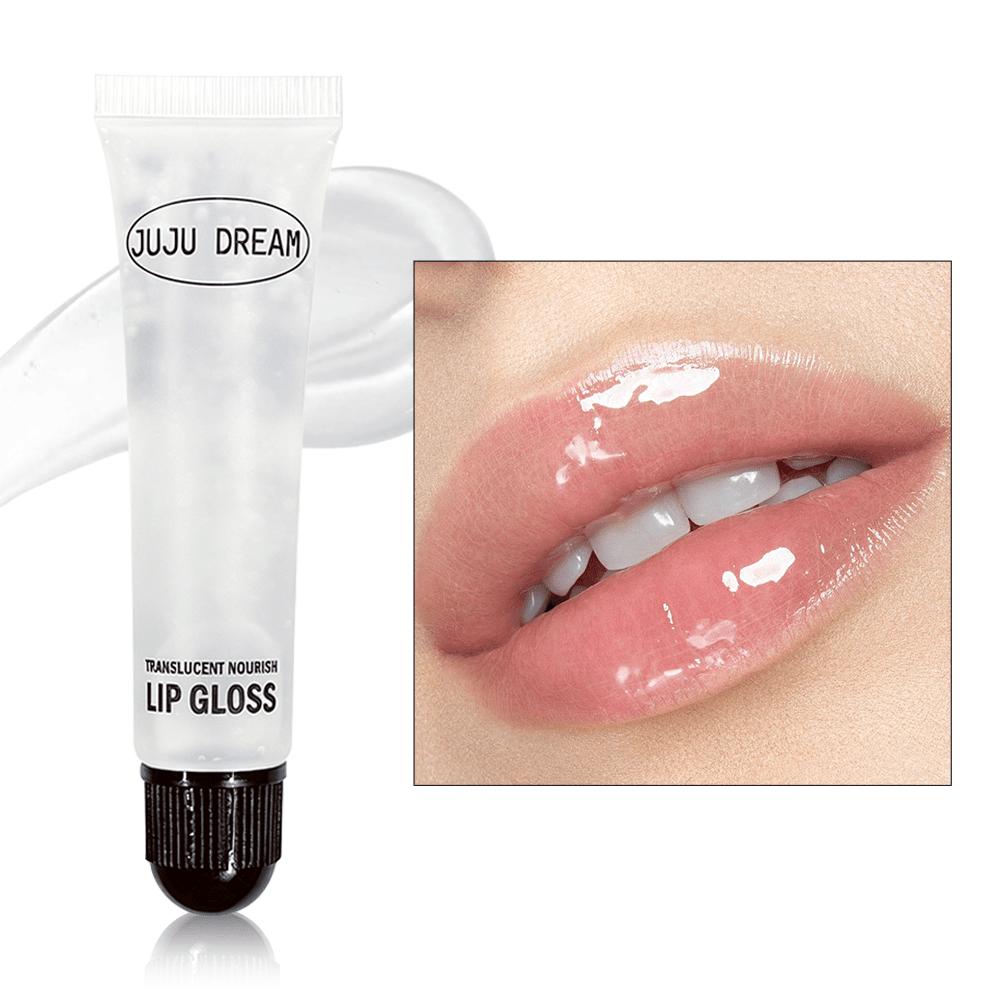 Duidelijke Voedende Lipgloss, Hydraterende Lippenbalsem voor Droge Lippen, Langdurige Glazen Glans Afwerking, Glanzende Lip Make-up Alleen te Dragen