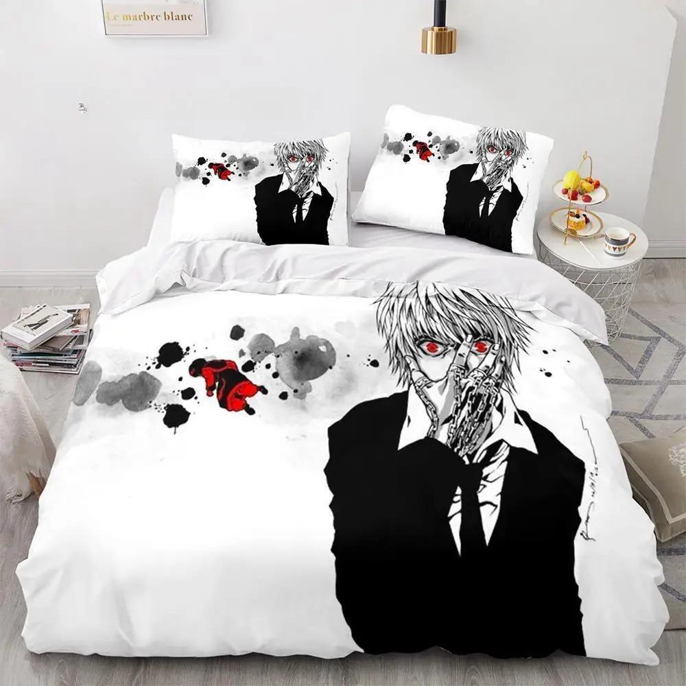 Fashion 3d Printing Anime Hunter × Hunter Bedding Set Single Twin Full Queen King Size Bed Set Adult Kid Bedroom Duvet Cover Set