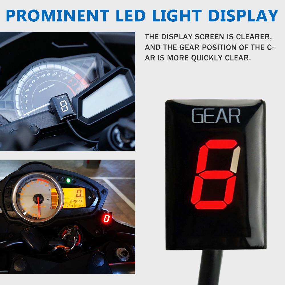 Gear Indicator For Kawasaki ER6N ER-6N ER-6F ER6F Versys 650 KLE650 Ninja 250R 300 Ninja 400 400R Motorcycle Gear Display Meter