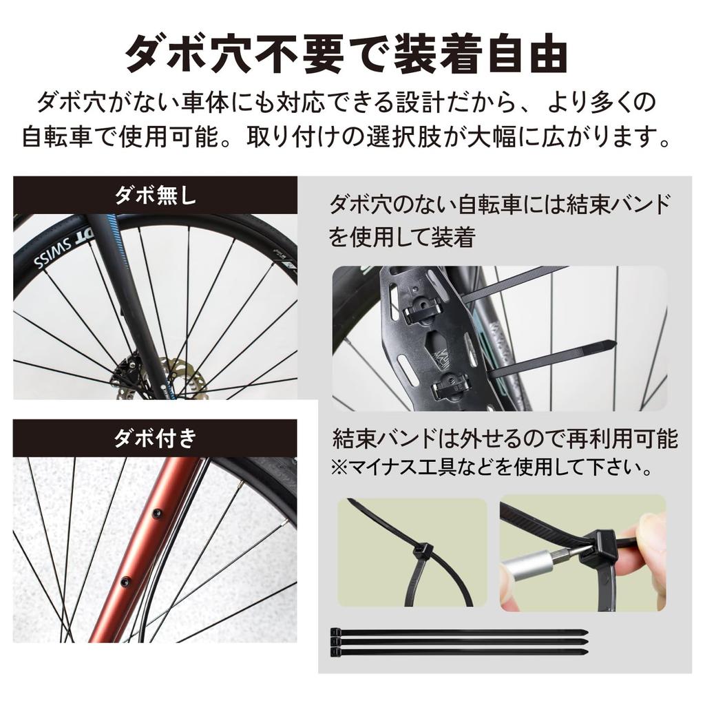 GORIX Cargo Cage for Bicycle Front Road Bottle Holder Loading Cage Forks, Camping, Bike, Gravel, Mount, Bikepacking, Multi-Purpose Cage, (CARGO G1)