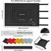 Tapis Puzzle 2000 Pièces Antidérapant - 118x80 cm avec Rouleau &amp; 8 Trieurs - Cadeau Idéal