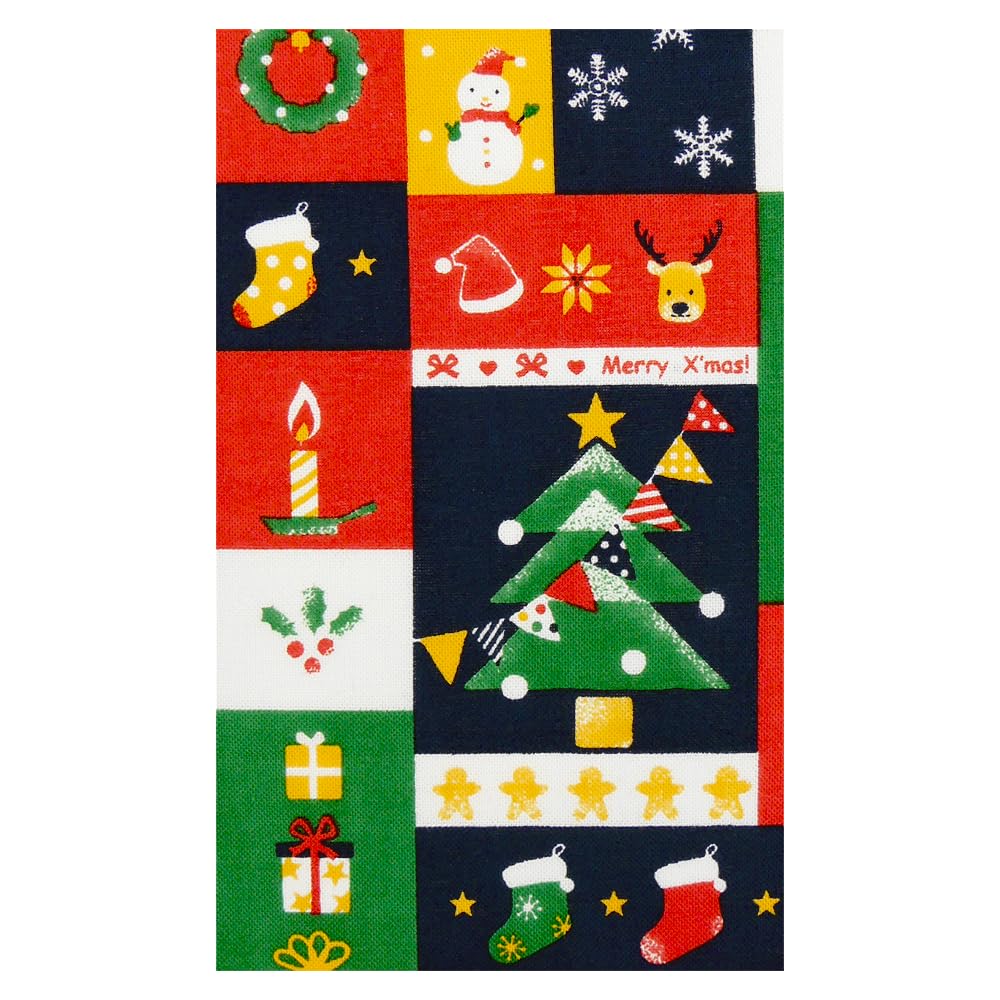 

Hamamonyo Tenugui Christmas Patchwork