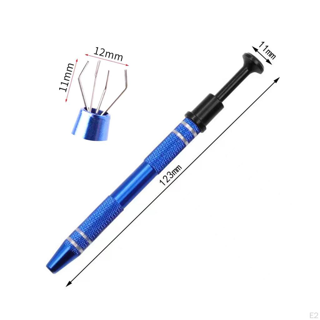 Fishing Lure Tool 4 Claw Pick up Precision Catcher Binding Tweezers for Arts