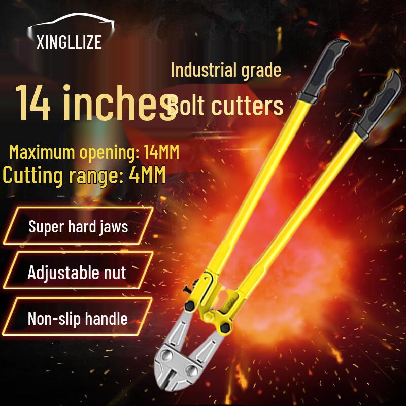 14-inch Industrial Heavy-Duty Rebar and Cable Cutter Pliers