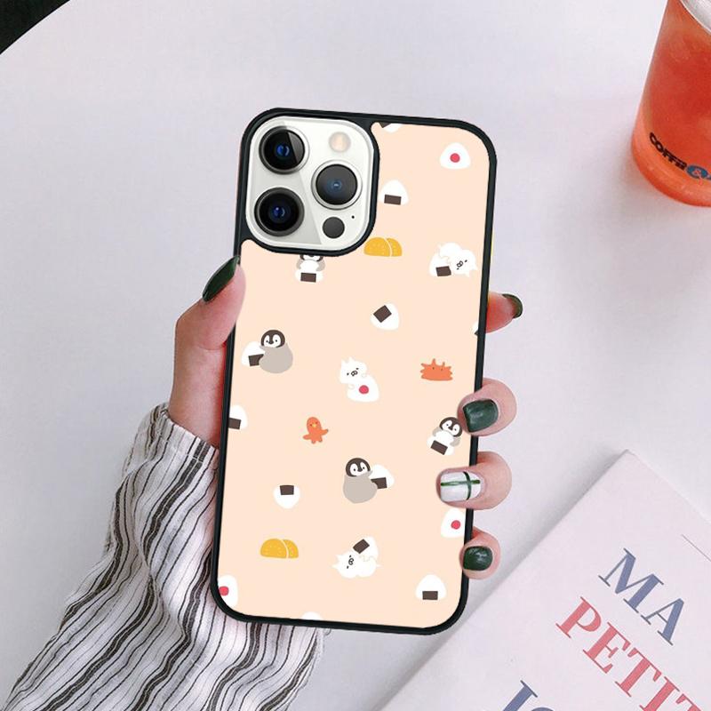 Cute Lovely Penguin Phone Case For iPhone 17 Air 14 13 12 16Pro Max 15 Plus Max Cover Shell Coque
