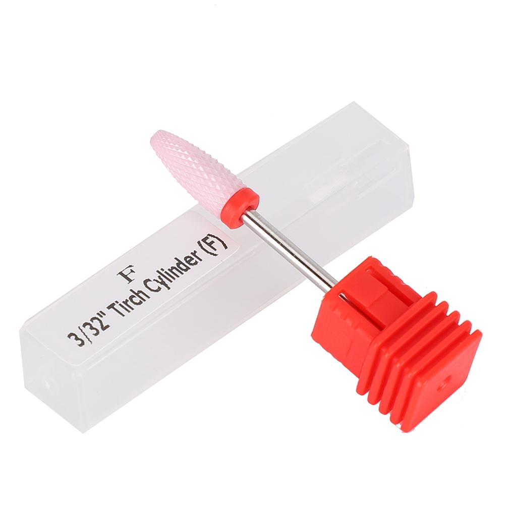 5 Types Ceramic Cylinder Shape Grinding Head Nail Drill Bit for Nail  Polishing Manicure Tools