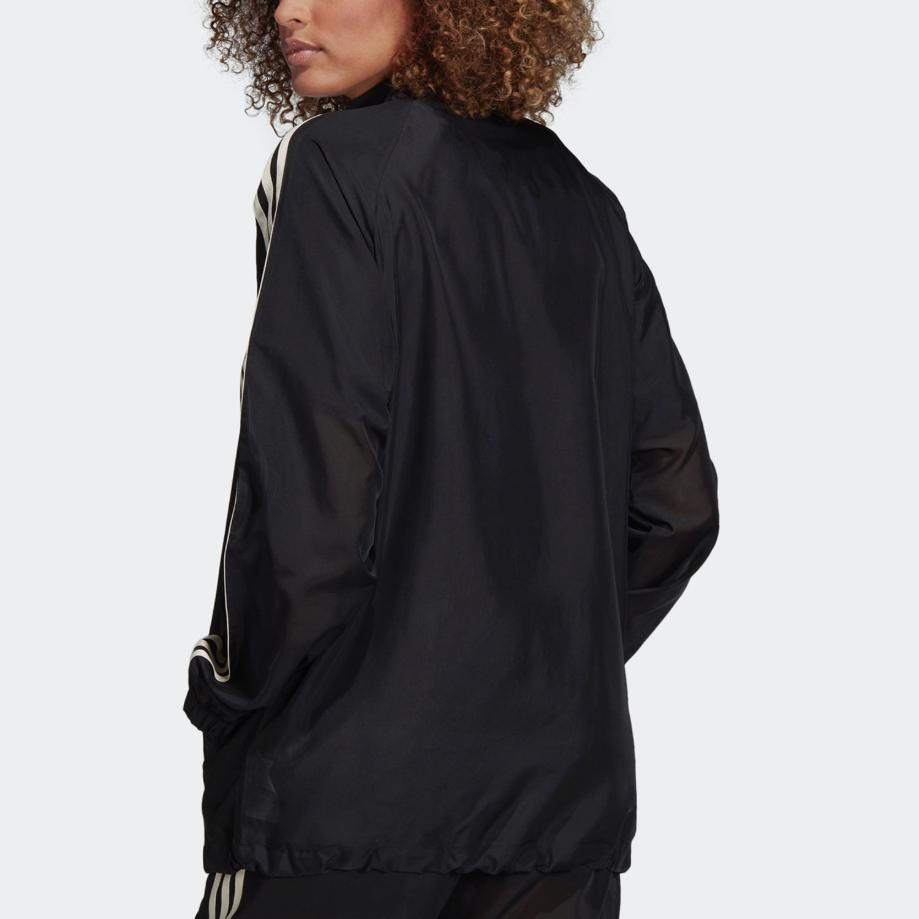 adidas Originals WINDBREAKER Trench Coat Women's Black DU8172