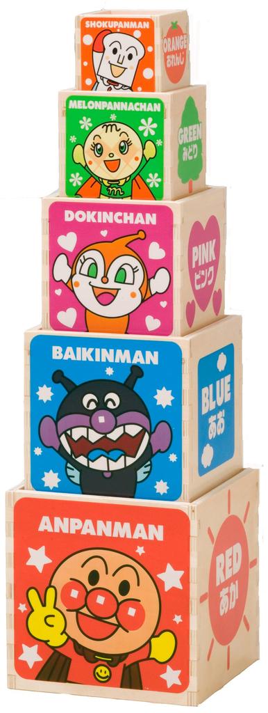 Anpanman Wooden Stacking and Counting Box