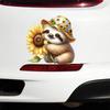 QT2078#15cm Sunflower Waterproof Scratch-Resistant Vinyl Stickers, Suitable for Cars, Laptops,  Trucks, Motorcycles, Windows