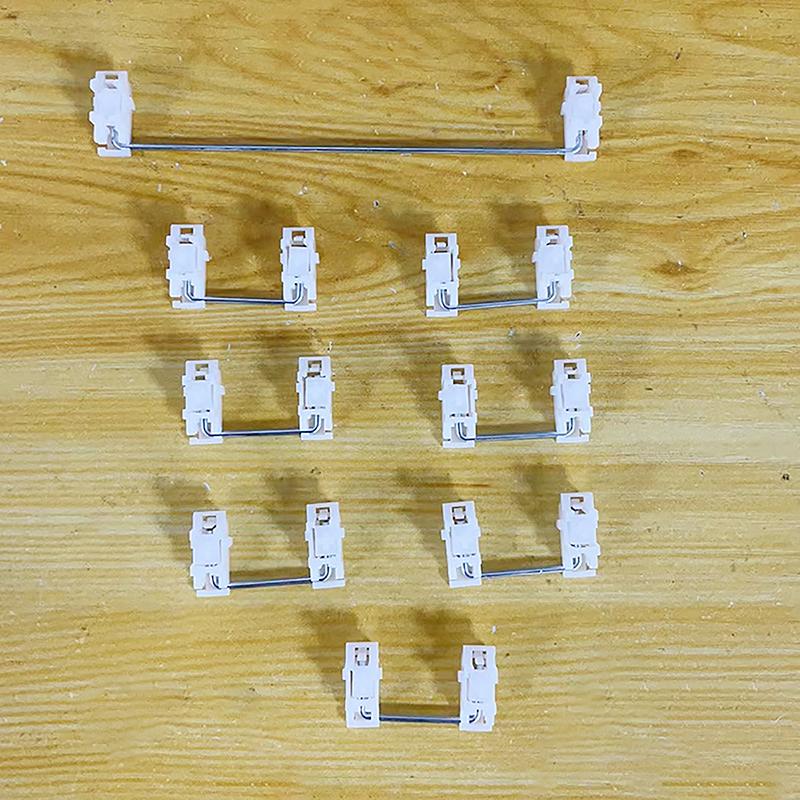 2X Mechanical Keyboard Steel Plate Balance Shaft Keyboard Accessories Transparent Plate Mounted Stabilizer Gold Plated Wire