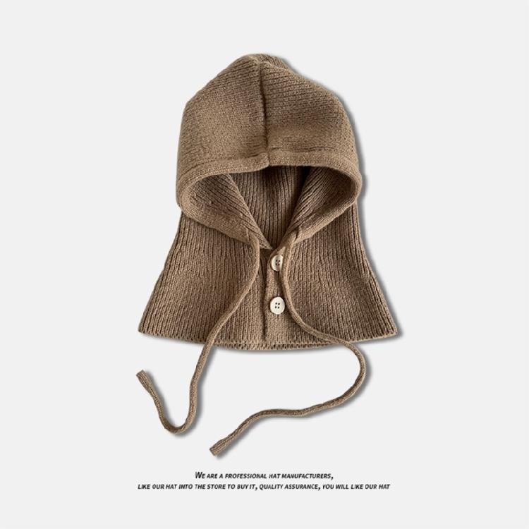 Adult Winter Beanies Hood Knit Balaclava Handmade Neck Protect Hat Casual Wear