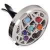 Stainless Steel Car Diffuser Air Freshener Vent Clip Aromatherapy Essential Oil Clip Locket with 4 Pads for Home Office