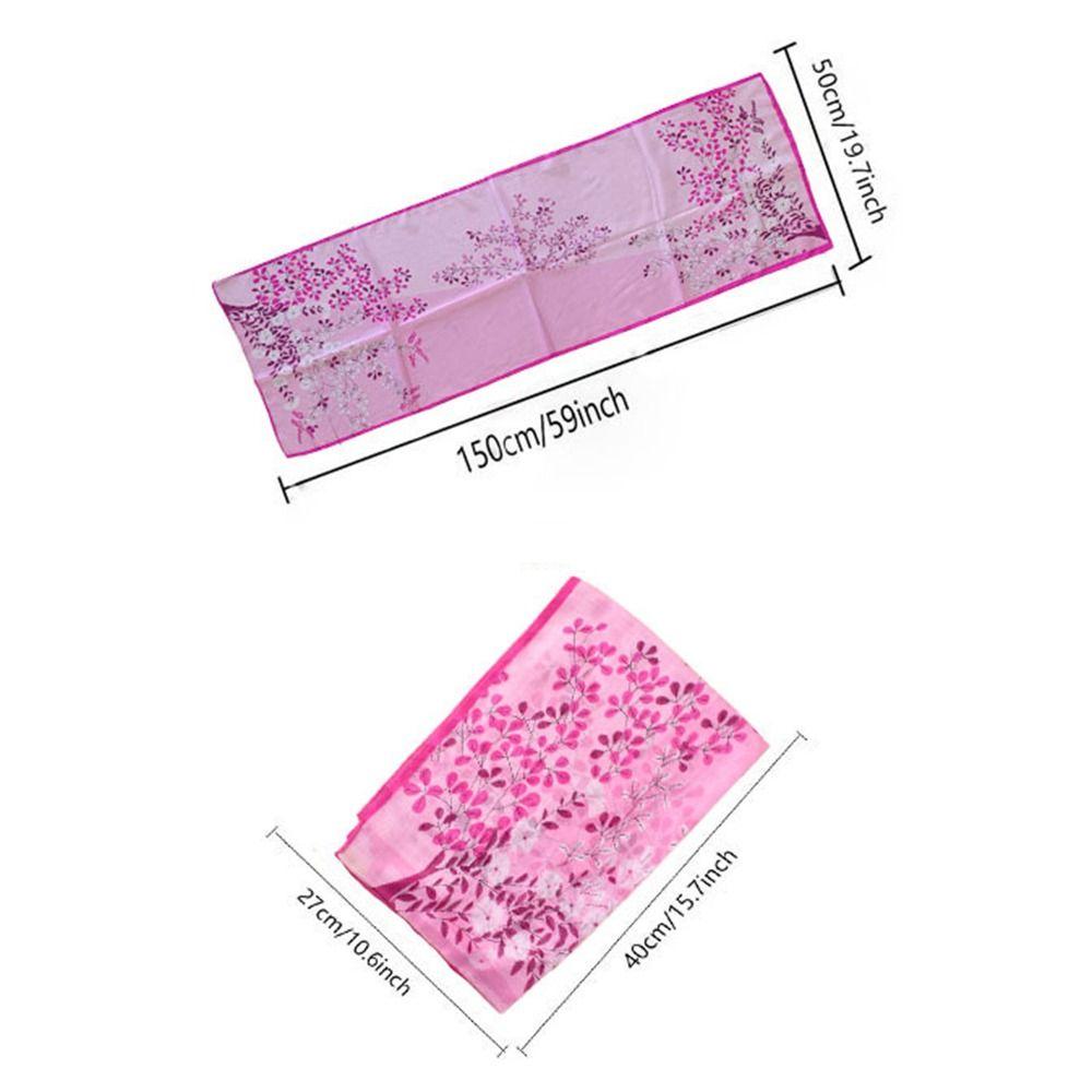 Thin Sunscreen Shawl Long Female Wrap Shawls Elegant Chiffon Scarf  Women's Fashion