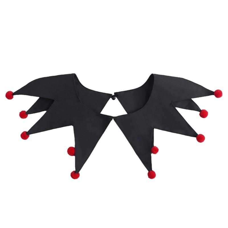 

Рождественский клоун Съемный воротник Заостренный дизайн Декоративный воротник в придворном стиле Аксессуар для костюма для косплея для панк-стиля 1