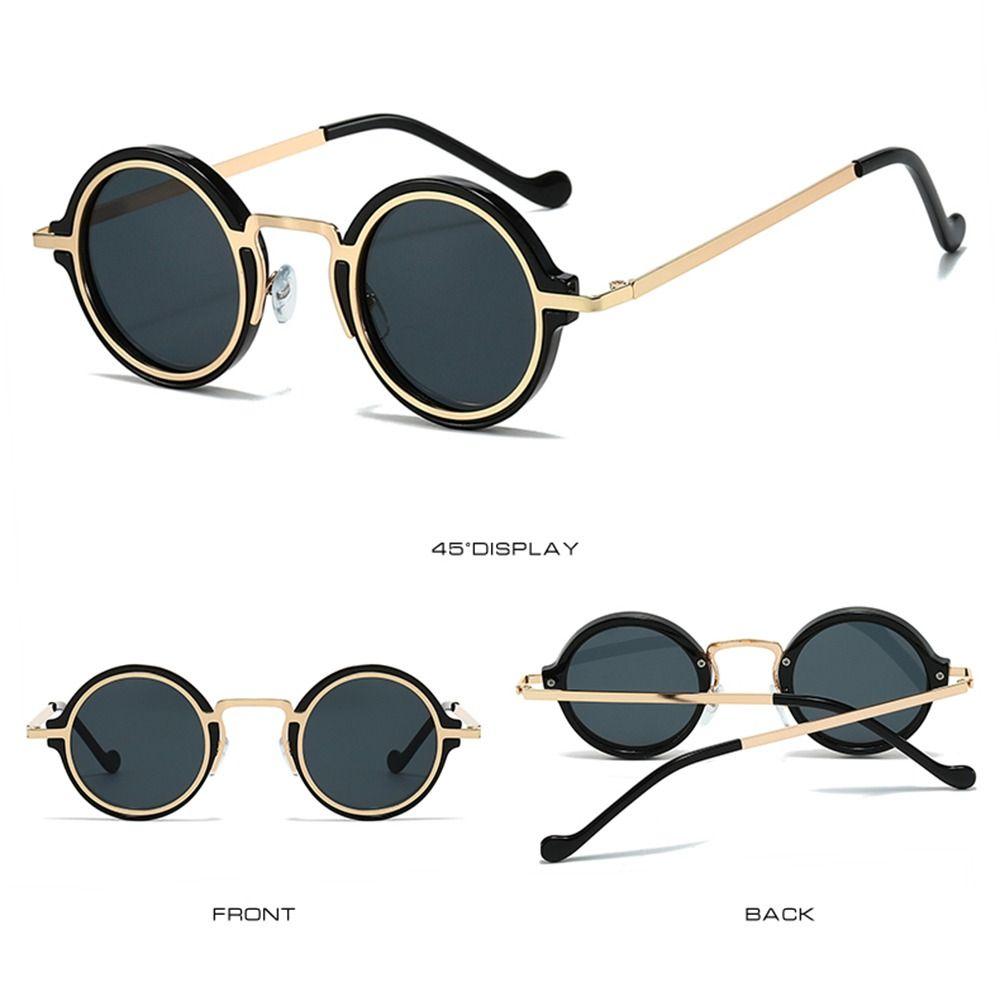 UV400 Protection Punk Shades Metal Frame Driving Sun Glasses for Women & Men