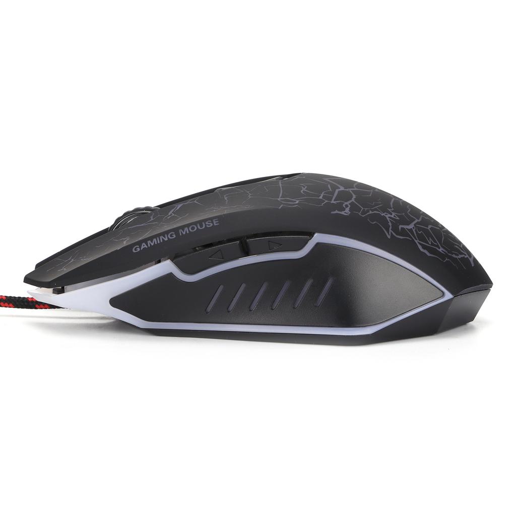 Wired Gaming Mouse USB Port Ergonomic 3200 DPI RGB Optical Computer Accessories