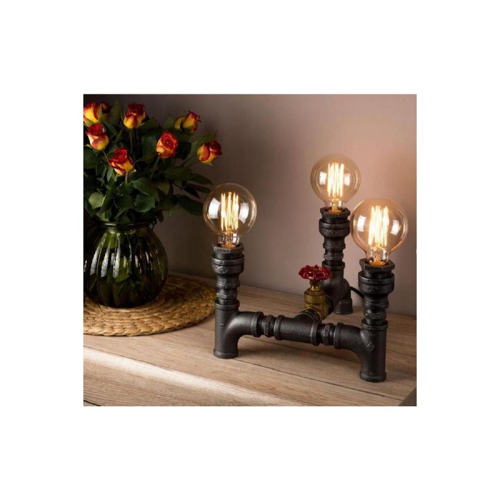 Table Lamp From Pipes, Industrial Vintage, Gift Rustic