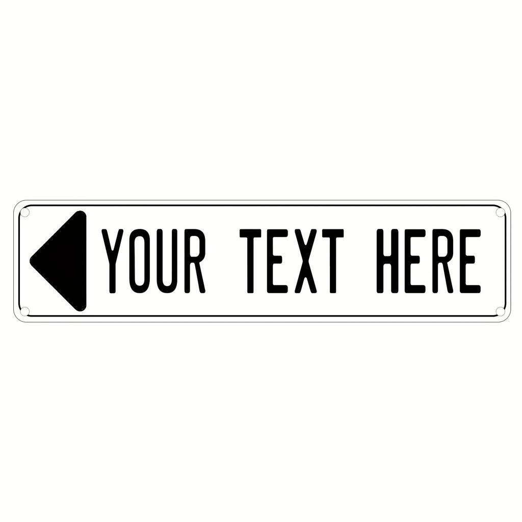 Custom 40x10cm 2D Aluminum Sign – Durable Metal Wall Art for Home, Garden, Business, & Holidays