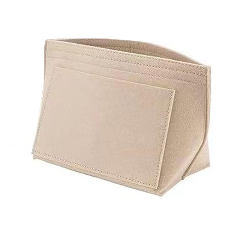 Felt Handbag Organizer Insert With Multi Pocket Shoulder Bag For Shoulder Bag Storage Large Folding Organizer Insert бежевый
