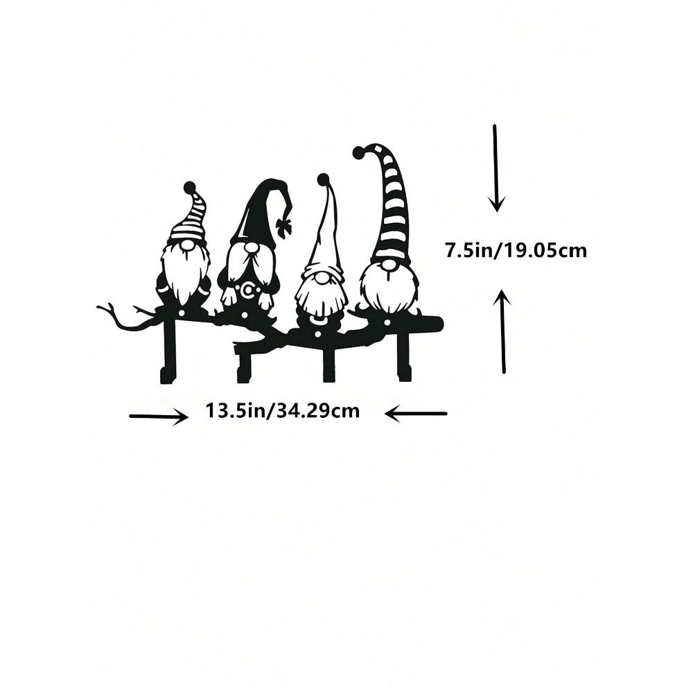 Metal Wall Key Holder Decorative Entry Organizer Rustproof Iron Hook Rack 1pc