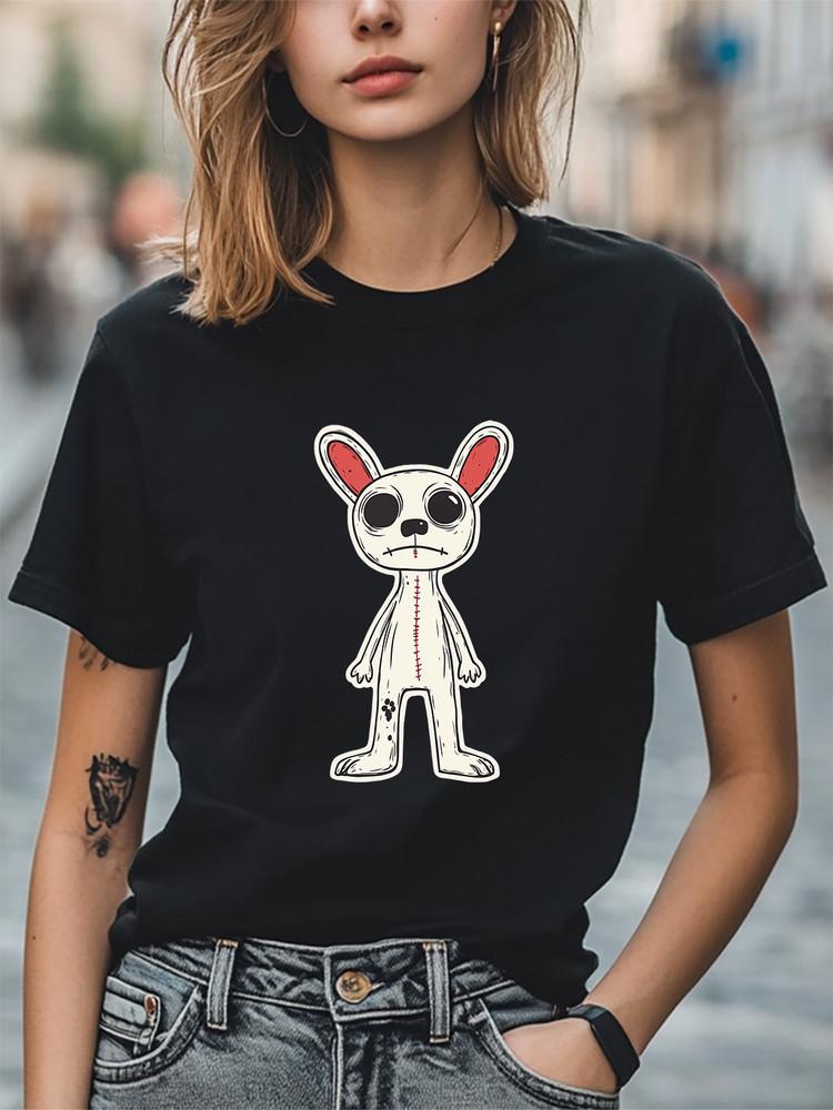 Cartoon Image Graphic Unisex T-Shirt Women Men Trendy Tee Fashion Casual T-shirt Unisex T-Shirt L