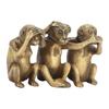 Wise Monkey Statues HearNo Evil SeeNo Evil SpeakNo Evil Monkey Ornaments for Home Office Decorations