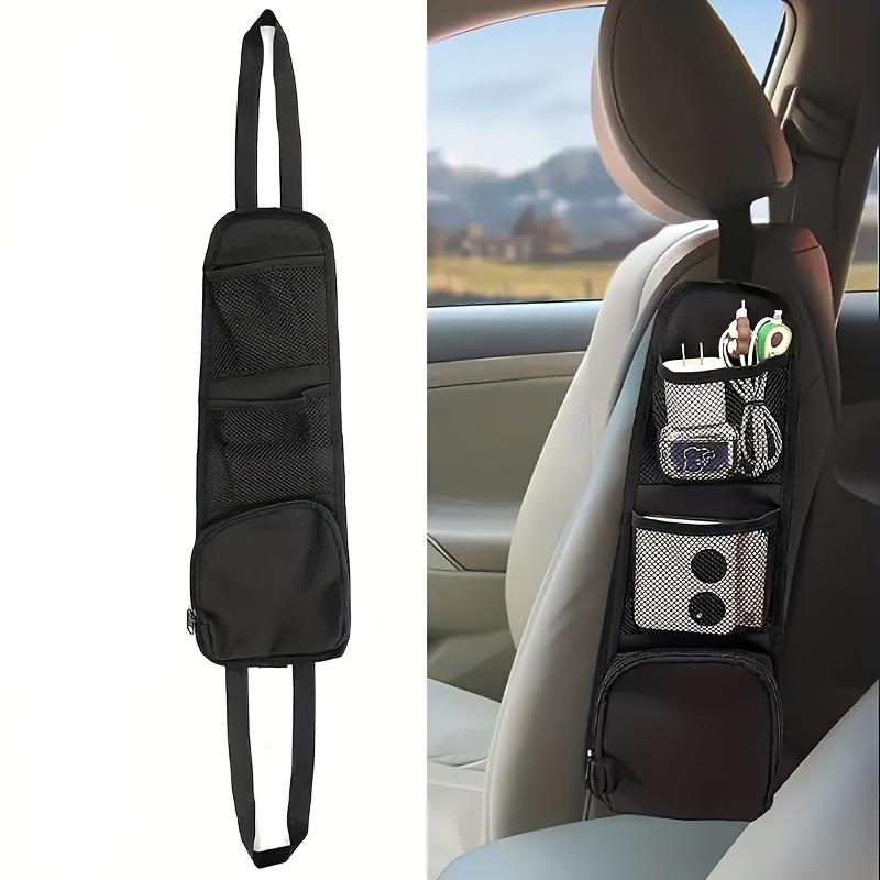 600D Oxford Cloth Car Storage Bag, 1pc Seat Organizer with Multiple Pockets, Multi-Purpose Mesh Pocket for Cars, SUVs and Trucks