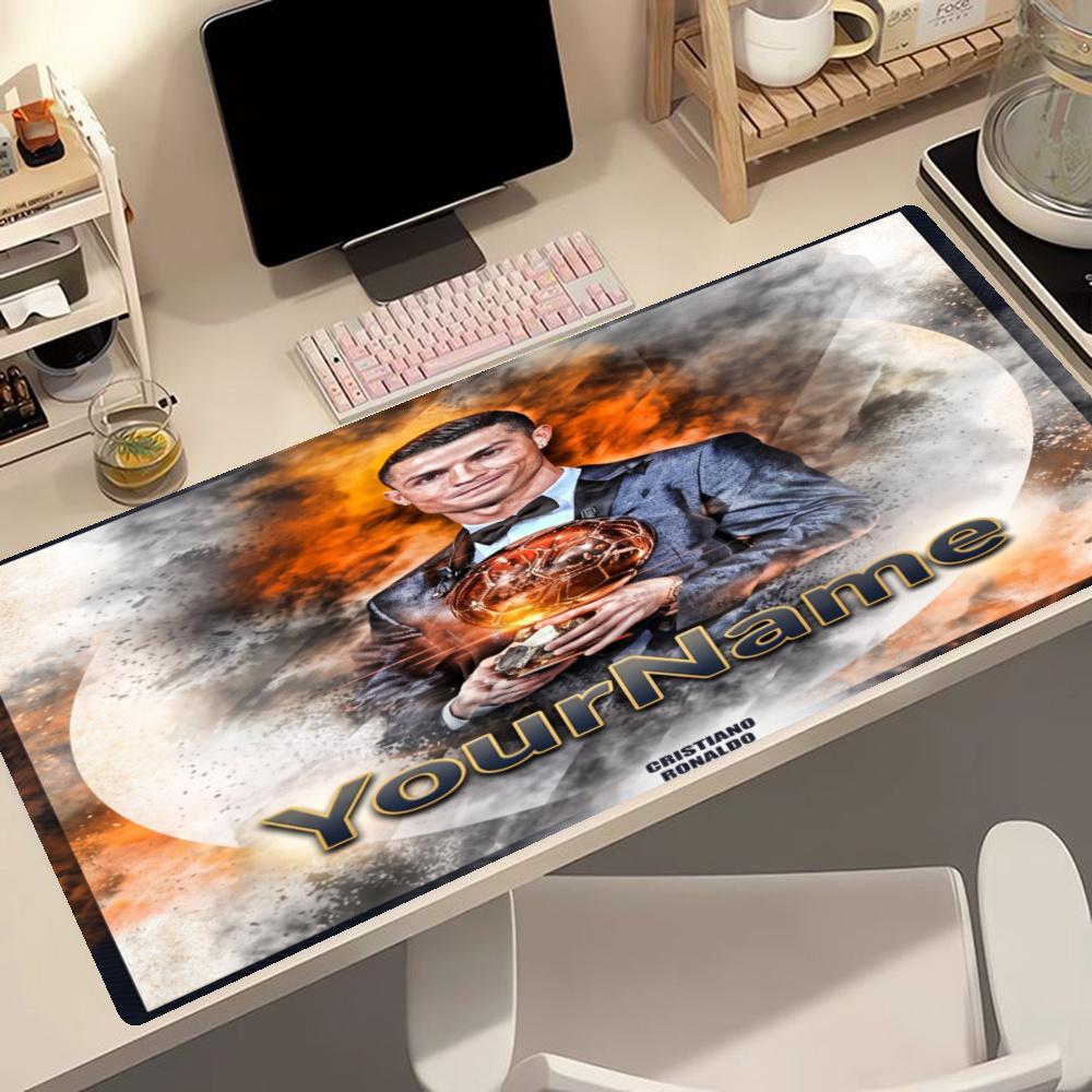 Cristiano Ronaldo Customized Name Mouse Pad Desk Mouse Pad Hd Print Desk Pad Nonslip Rubber Base Perfect For Office Laptop Gaming Setup