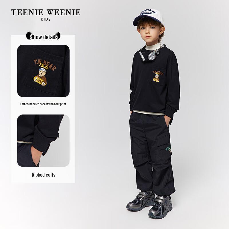 Teenie Weenie Kids Bear Graphic Long Sleeve T-Shirt