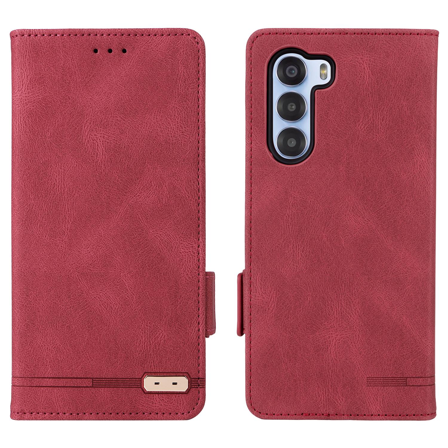 

For ZTE nubia S 5G A403ZT Case Leather Wallet Flip Phone Cover with Hardware Decor Rose