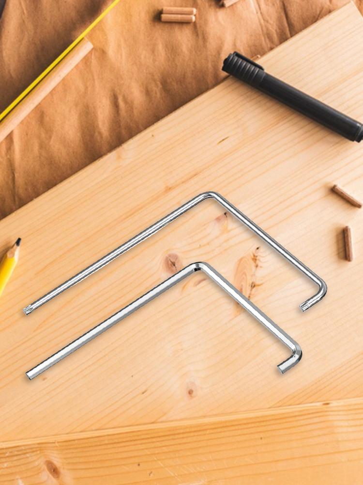 2 szt. Zakrzywiony Sześciokątny Klucz Wewnętrzny 4mm Narzędzie do Regulacji Okien Odporne na Zużycie Precyzyjne Dopasowanie Sześciokątny Klucz do Roweru