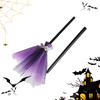 Kids Witch Broom Witch Costume Toy Broom for Girls Cosplay Props Pretend Play Accessories for Trick-or-Treat Children Boys