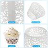 50pcs Baking Cups Standard Vine Decoration Laser cut Cupcake Wrappers Cake Toppers for Anniversary Birthday Weddings Parties