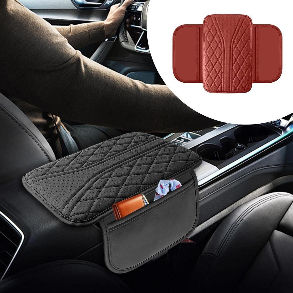 

With Storage Pocket Armrest Storage Organizer Space Saving Car Armrest Box Pad Trucks коричневий