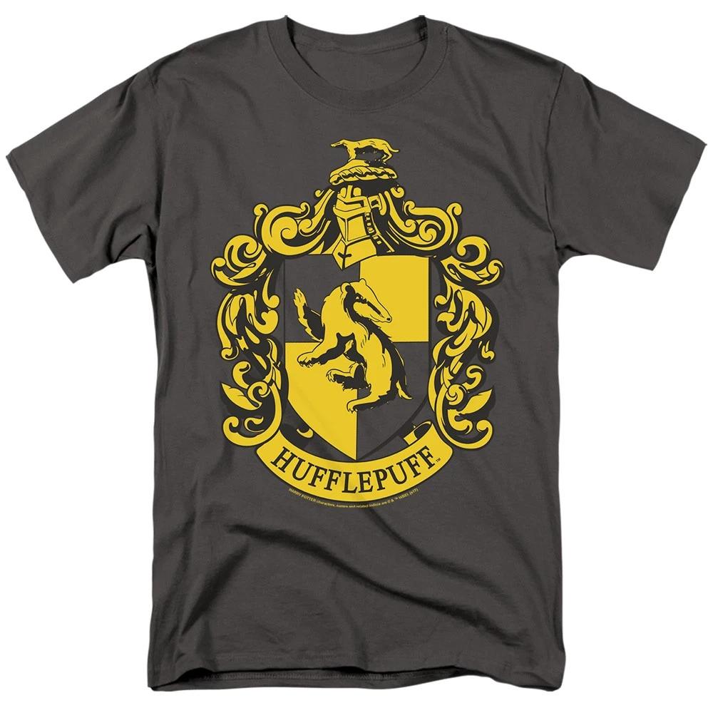 Harry Potter Hufflepuff Crest Charcoal Licensed Children s T-shirt 130