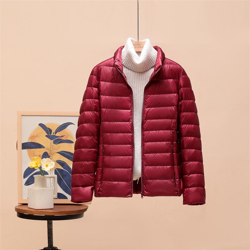 

Жіноче зимове легке бавовняне пальто великого розміру - коротка і тепла куртка для мам середнього та літнього віку 5XL