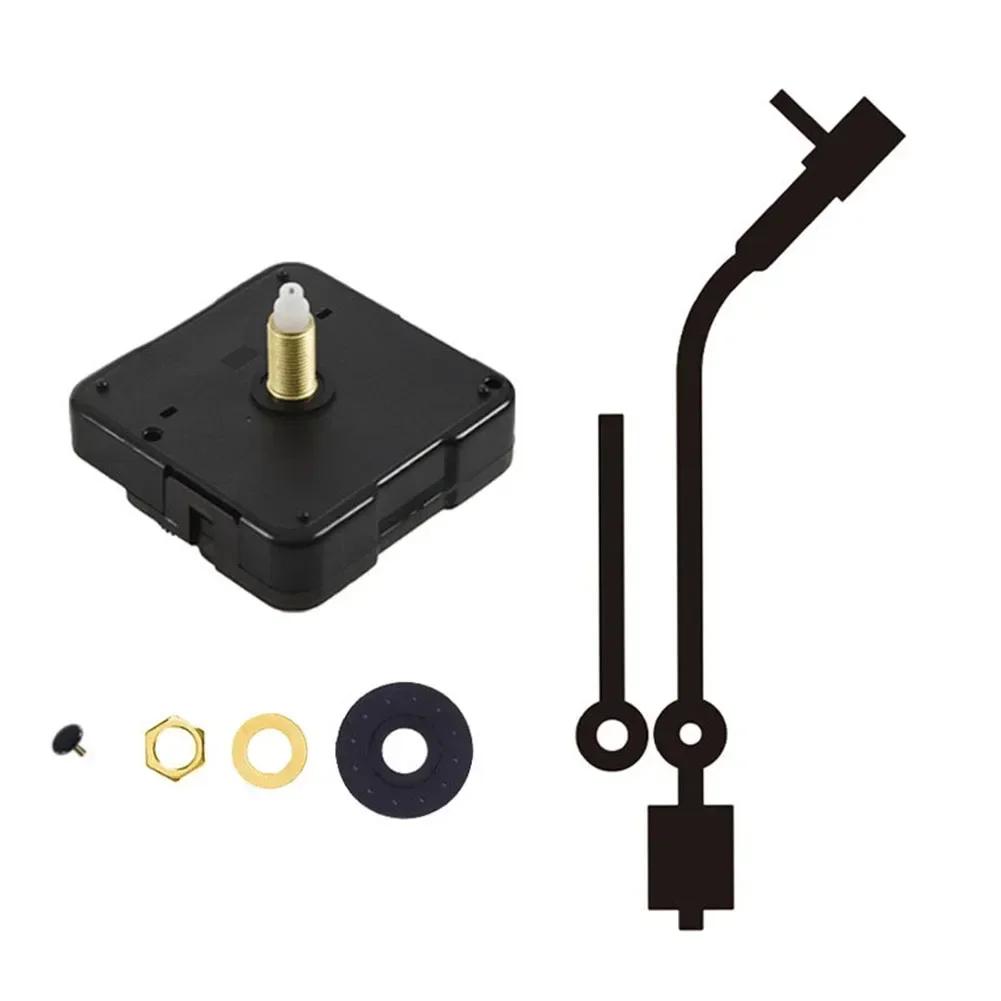 Silent Large Wall Clock Quartz Clock Movement Mechanism Hands Wall Repair Tool Parts Silent Kit Set DIY Black Pointer чёрный