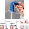 High-quality Silicone Toilet Brush Wall-mounted No Drill Needed For Easy Installation