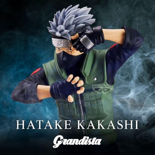 BANPRESTO Hatake Kakashi Naruto Shippuden 23cm Multicolor BP29063P Perfect for Anime Fans