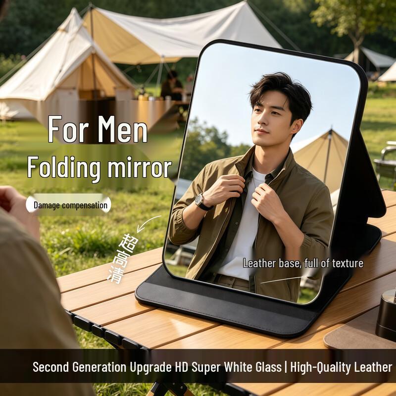 Dikalu Portable Folding Makeup Mirror with Stand