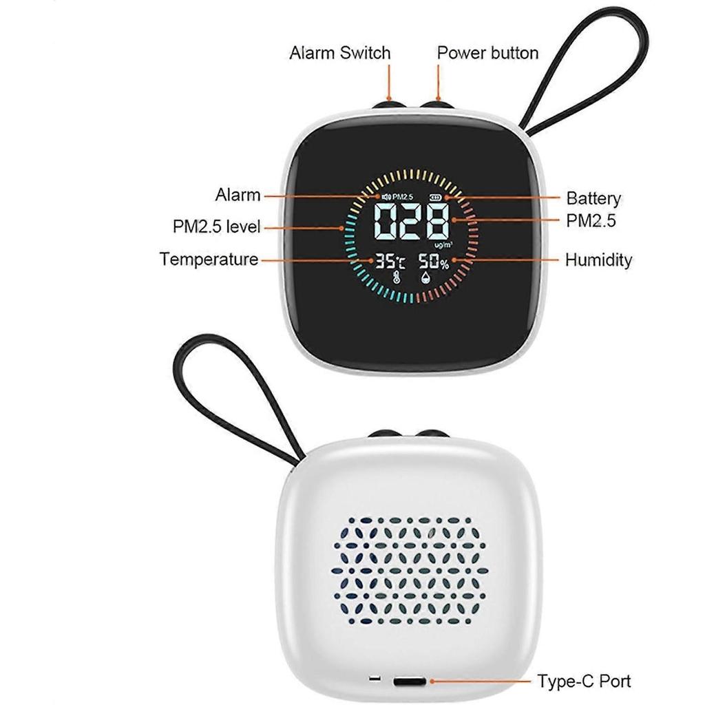 Indoor Air Quality Meter Portable LED Display Handheld With Strap Multi Purpose Dust Detection Tool Outdoor Adventures