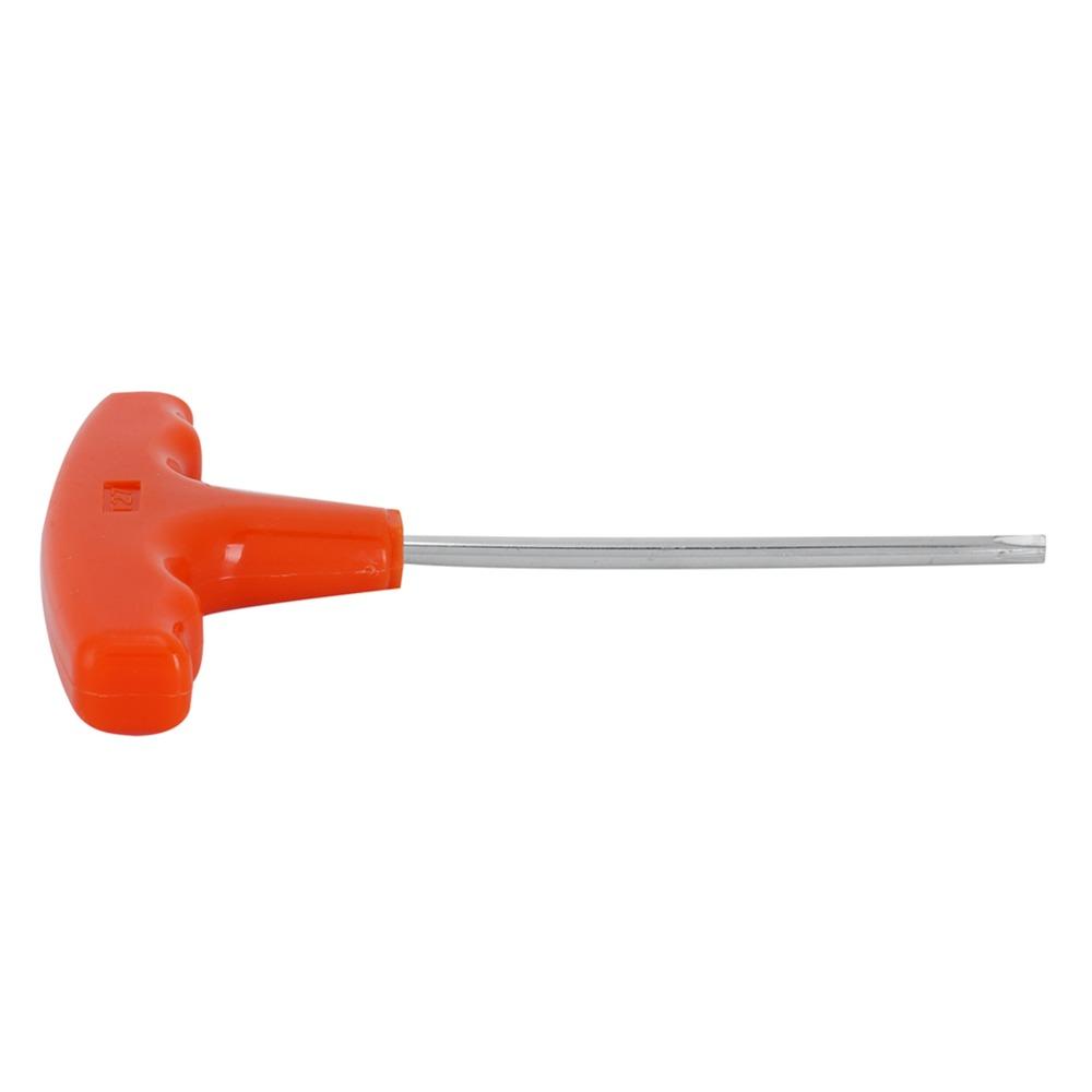 3PCS Orange Color T-Handle Screwdriver 45 Steel Chainsaw Adjustment Tool for Stihl, Makita