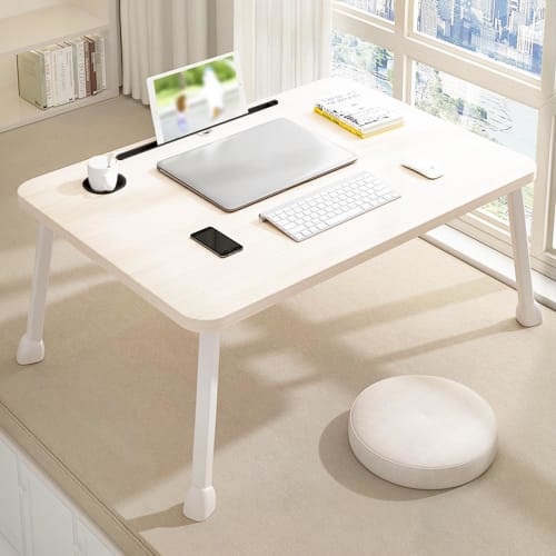 Folding Table, Chabudai, 70cm Wide X 40cm Deep X 34cm High, No Assembly Required, Computer Desk, Remote Work, Mini Table, Low Table, Compact, Includes