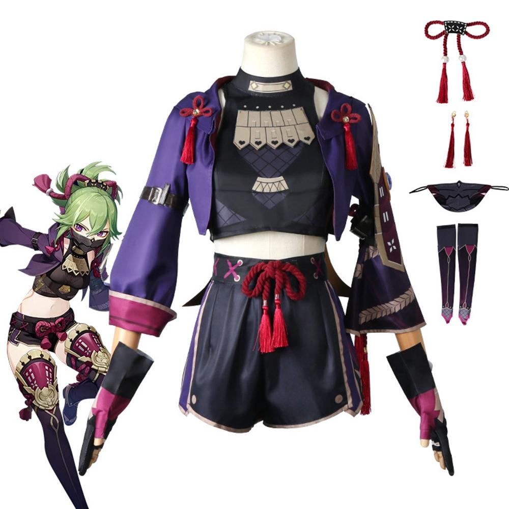 Unisex Anime Cos Kuki Shinobu Cosplay Kostýmy Oblečení Halloween Vánoce Uniformní Obleky