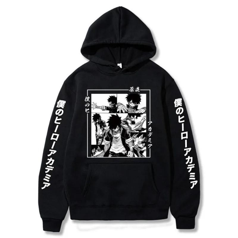 My Hero Academia Bakugou Dabi Hoodie Fashion Design Men's Women's Sweatshirt Fleece Oversized Couples Streetwear Hoodies