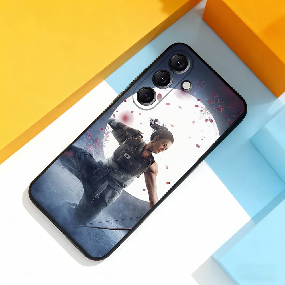 R-Rainbow S-Six S-Siege Cool Phone Case For Samsung Galaxy A 22,71,53,52,51,72,73,5G,Note,J7,8,9 Soft Black Cover