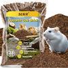 Sukh Natural Coconut Husk Bedding for Hamsters - Organic Coco Coir Substrate, Odor Control & Burrowing Friendly Small Pet Litter for Syrian Dwarf