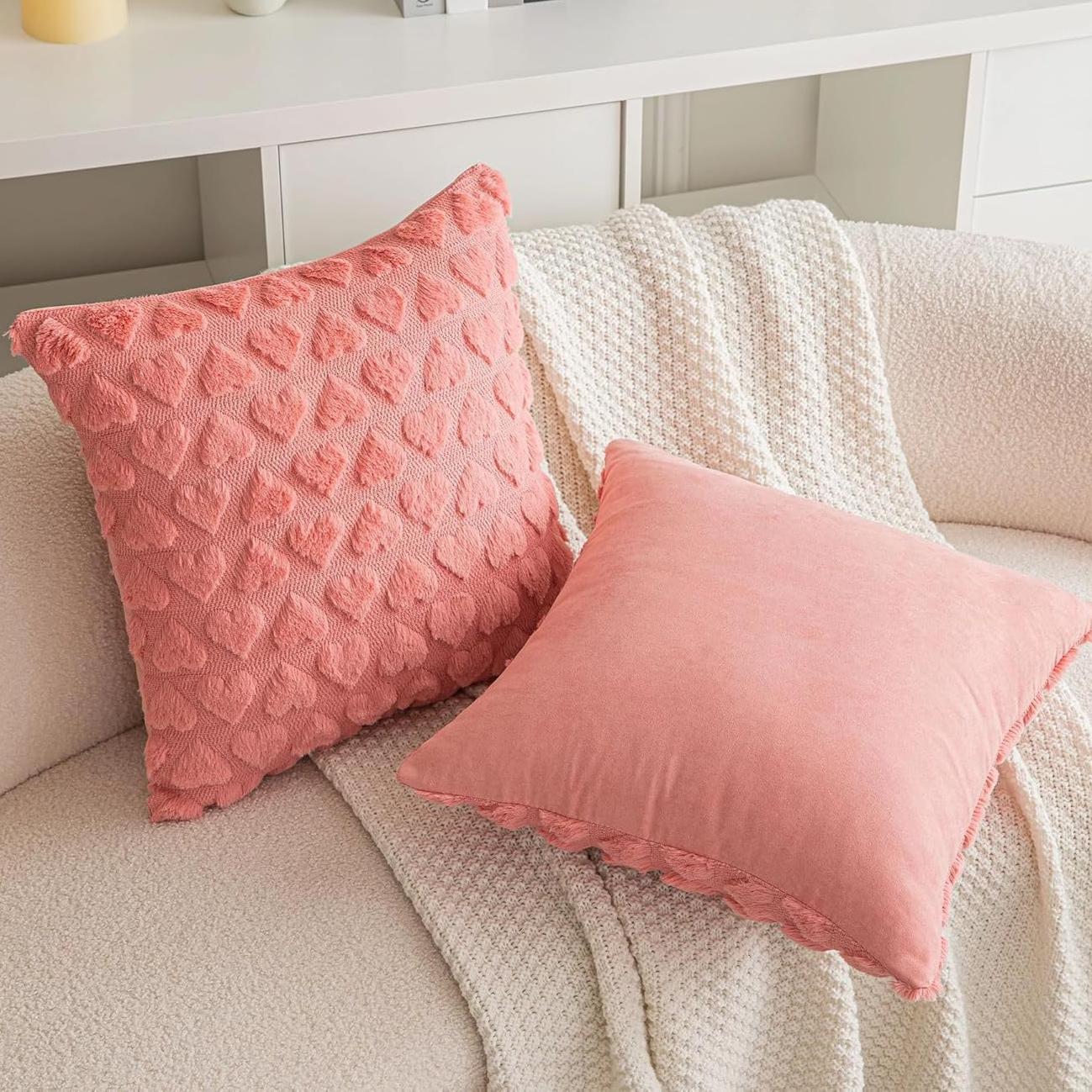 Современный однотонный чехол для подушки Love Plush Throw чехол для подушки ко Дню Святого Валентина для дома комнаты спальни гостиной декора дивана 45X45cm1pc 745₽