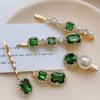 PCS Spilla Strass Fermagli Metallo per Capelli Spilla Verde Cristallo Decorazioni per Signora Donne Ragazze